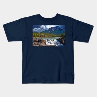 Canada. Jasper National Park. Athabasca Falls. Kids T-Shirt